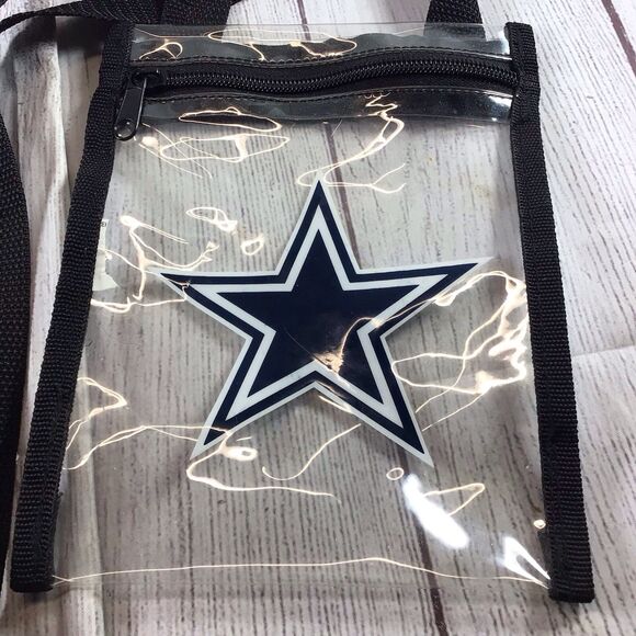 Dallas Cowboys, Clear Lanyard/Ticket Bag With Zipper - Picture 2 of 12